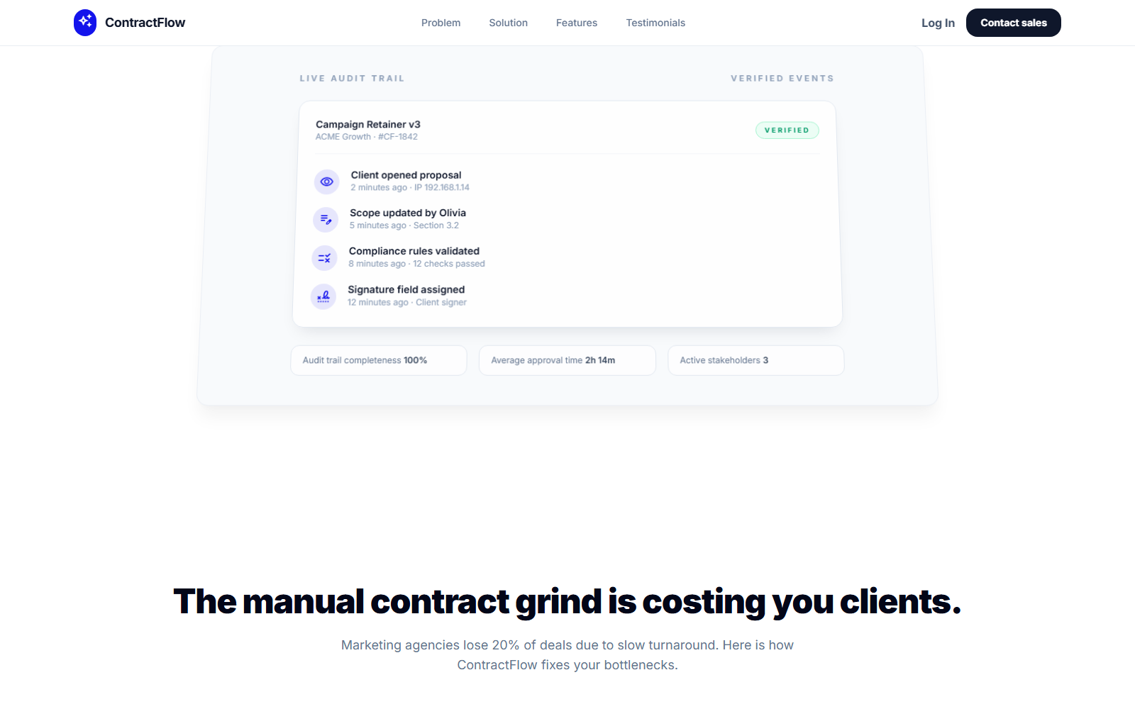ContractFlow AI — interface preview